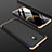 Funda Dura Plastico Rigida Carcasa Mate Frontal y Trasera 360 Grados M01 para Xiaomi Redmi 8A Oro y Negro