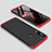 Funda Dura Plastico Rigida Carcasa Mate Frontal y Trasera 360 Grados M01 para Xiaomi Redmi Note 8 (2021) Rojo y Negro