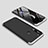Funda Dura Plastico Rigida Carcasa Mate Frontal y Trasera 360 Grados M01 para Xiaomi Redmi Note 8 Plata y Negro