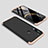Funda Dura Plastico Rigida Carcasa Mate Frontal y Trasera 360 Grados M01 para Xiaomi Redmi Note 8T Oro y Negro