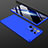 Funda Dura Plastico Rigida Carcasa Mate Frontal y Trasera 360 Grados M02 para Samsung Galaxy S21 Ultra 5G Azul