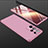 Funda Dura Plastico Rigida Carcasa Mate Frontal y Trasera 360 Grados M02 para Samsung Galaxy S21 Ultra 5G Oro Rosa