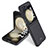 Funda Dura Plastico Rigida Carcasa Mate Frontal y Trasera 360 Grados MK1 para Samsung Galaxy Z Flip5 5G Negro