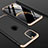 Funda Dura Plastico Rigida Carcasa Mate Frontal y Trasera 360 Grados P01 para Apple iPhone 11 Pro Oro y Negro