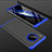 Funda Dura Plastico Rigida Carcasa Mate Frontal y Trasera 360 Grados P01 para Huawei Mate 30 5G Azul y Negro