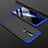Funda Dura Plastico Rigida Carcasa Mate Frontal y Trasera 360 Grados P01 para Nokia 6.1 Plus Azul y Negro
