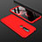 Funda Dura Plastico Rigida Carcasa Mate Frontal y Trasera 360 Grados P01 para Nokia X6 Rojo