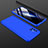 Funda Dura Plastico Rigida Carcasa Mate Frontal y Trasera 360 Grados P01 para Samsung Galaxy A51 5G Azul