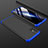 Funda Dura Plastico Rigida Carcasa Mate Frontal y Trasera 360 Grados P01 para Samsung Galaxy A51 5G Azul y Negro