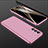 Funda Dura Plastico Rigida Carcasa Mate Frontal y Trasera 360 Grados P01 para Samsung Galaxy F13 4G Oro Rosa