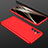 Funda Dura Plastico Rigida Carcasa Mate Frontal y Trasera 360 Grados P01 para Samsung Galaxy F13 4G Rojo