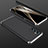 Funda Dura Plastico Rigida Carcasa Mate Frontal y Trasera 360 Grados P01 para Samsung Galaxy M13 4G Plata y Negro