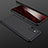 Funda Dura Plastico Rigida Carcasa Mate Frontal y Trasera 360 Grados P01 para Samsung Galaxy M52 5G Negro