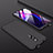 Funda Dura Plastico Rigida Carcasa Mate Frontal y Trasera 360 Grados P01 para Xiaomi Mi 9T Pro Negro