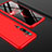 Funda Dura Plastico Rigida Carcasa Mate Frontal y Trasera 360 Grados P01 para Xiaomi Mi Note 10 Rojo