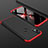 Funda Dura Plastico Rigida Carcasa Mate Frontal y Trasera 360 Grados para Huawei Enjoy 9 Plus Rojo y Negro