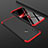 Funda Dura Plastico Rigida Carcasa Mate Frontal y Trasera 360 Grados para Huawei Honor 8X Rojo y Negro
