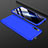 Funda Dura Plastico Rigida Carcasa Mate Frontal y Trasera 360 Grados para Huawei Honor 9X Azul