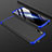 Funda Dura Plastico Rigida Carcasa Mate Frontal y Trasera 360 Grados para Huawei Honor 9X Azul y Negro