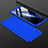 Funda Dura Plastico Rigida Carcasa Mate Frontal y Trasera 360 Grados para Huawei Honor Play 8A Azul