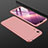 Funda Dura Plastico Rigida Carcasa Mate Frontal y Trasera 360 Grados para Huawei Honor Play 8A Oro Rosa