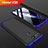 Funda Dura Plastico Rigida Carcasa Mate Frontal y Trasera 360 Grados para Huawei Honor V20 Azul y Negro