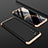Funda Dura Plastico Rigida Carcasa Mate Frontal y Trasera 360 Grados para Huawei Honor View 30 5G Oro y Negro