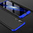 Funda Dura Plastico Rigida Carcasa Mate Frontal y Trasera 360 Grados para Huawei P20 Pro Azul y Negro