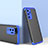 Funda Dura Plastico Rigida Carcasa Mate Frontal y Trasera 360 Grados para Huawei P40 Azul y Negro