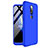 Funda Dura Plastico Rigida Carcasa Mate Frontal y Trasera 360 Grados para Nokia 6.1 Plus Azul
