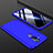 Funda Dura Plastico Rigida Carcasa Mate Frontal y Trasera 360 Grados para Nokia 7.1 Plus Azul