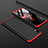 Funda Dura Plastico Rigida Carcasa Mate Frontal y Trasera 360 Grados para Samsung Galaxy A10 Rojo y Negro