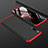 Funda Dura Plastico Rigida Carcasa Mate Frontal y Trasera 360 Grados para Samsung Galaxy A50 Rojo y Negro