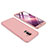 Funda Dura Plastico Rigida Carcasa Mate Frontal y Trasera 360 Grados para Samsung Galaxy A6 Plus Rosa