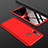 Funda Dura Plastico Rigida Carcasa Mate Frontal y Trasera 360 Grados para Samsung Galaxy A60 Rojo