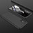 Funda Dura Plastico Rigida Carcasa Mate Frontal y Trasera 360 Grados para Samsung Galaxy A71 5G Negro