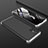 Funda Dura Plastico Rigida Carcasa Mate Frontal y Trasera 360 Grados para Samsung Galaxy A71 5G Plata y Negro