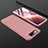 Funda Dura Plastico Rigida Carcasa Mate Frontal y Trasera 360 Grados para Samsung Galaxy A80 Oro Rosa