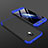 Funda Dura Plastico Rigida Carcasa Mate Frontal y Trasera 360 Grados para Samsung Galaxy J2 Pro (2018) J250F Azul y Negro