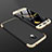 Funda Dura Plastico Rigida Carcasa Mate Frontal y Trasera 360 Grados para Samsung Galaxy J2 Pro (2018) J250F Oro y Negro