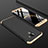 Funda Dura Plastico Rigida Carcasa Mate Frontal y Trasera 360 Grados para Samsung Galaxy J6 (2018) J600F Oro y Negro