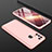 Funda Dura Plastico Rigida Carcasa Mate Frontal y Trasera 360 Grados para Samsung Galaxy M21s Oro Rosa