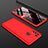 Funda Dura Plastico Rigida Carcasa Mate Frontal y Trasera 360 Grados para Samsung Galaxy M21s Rojo