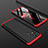 Funda Dura Plastico Rigida Carcasa Mate Frontal y Trasera 360 Grados para Samsung Galaxy M21s Rojo y Negro