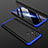 Funda Dura Plastico Rigida Carcasa Mate Frontal y Trasera 360 Grados para Samsung Galaxy M31 Prime Edition Azul y Negro