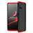 Funda Dura Plastico Rigida Carcasa Mate Frontal y Trasera 360 Grados para Samsung Galaxy M51 Rojo y Negro
