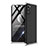 Funda Dura Plastico Rigida Carcasa Mate Frontal y Trasera 360 Grados para Samsung Galaxy Note 20 5G Plata y Negro