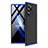 Funda Dura Plastico Rigida Carcasa Mate Frontal y Trasera 360 Grados para Samsung Galaxy Note 20 Ultra 5G Azul y Negro