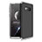 Funda Dura Plastico Rigida Carcasa Mate Frontal y Trasera 360 Grados para Samsung Galaxy S10e Plata y Negro