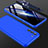 Funda Dura Plastico Rigida Carcasa Mate Frontal y Trasera 360 Grados para Samsung Galaxy S21 5G Azul